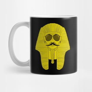 Cool Mustachioed Sphinx with Sunglasses & Mustache Mug